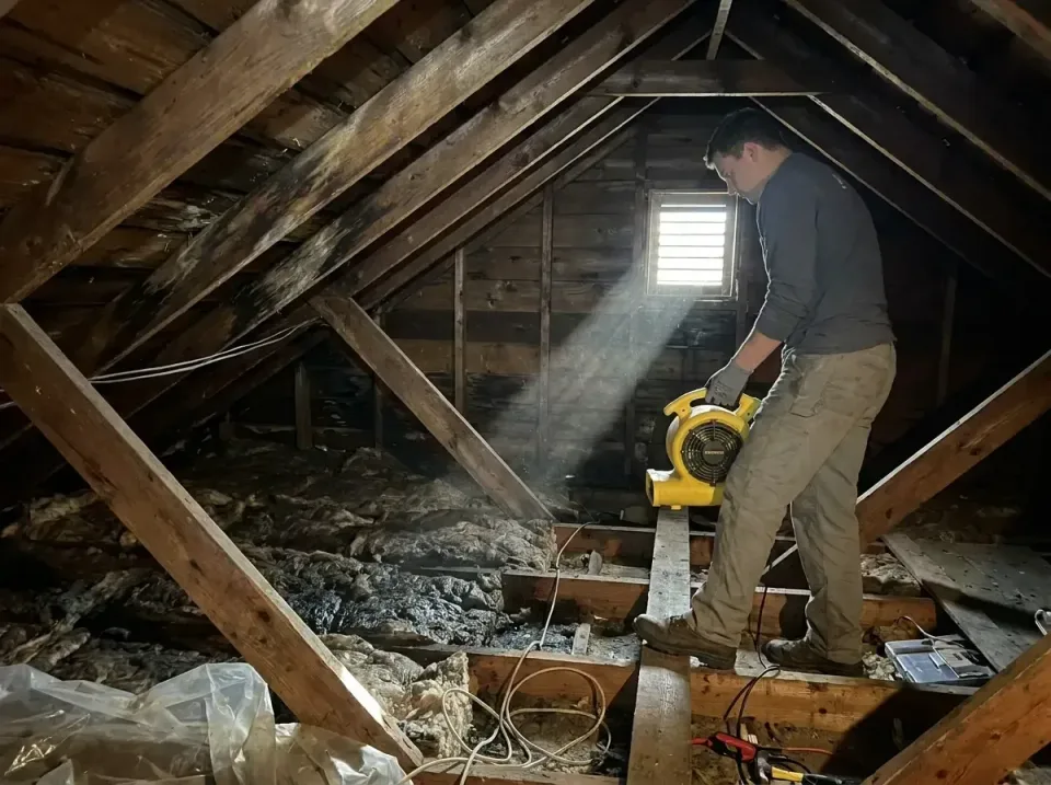 attic-water-damage-drying-proc-007 — frequently asked questions, Emergency Water Extraction & 24/7 Flood Response in Plattev…